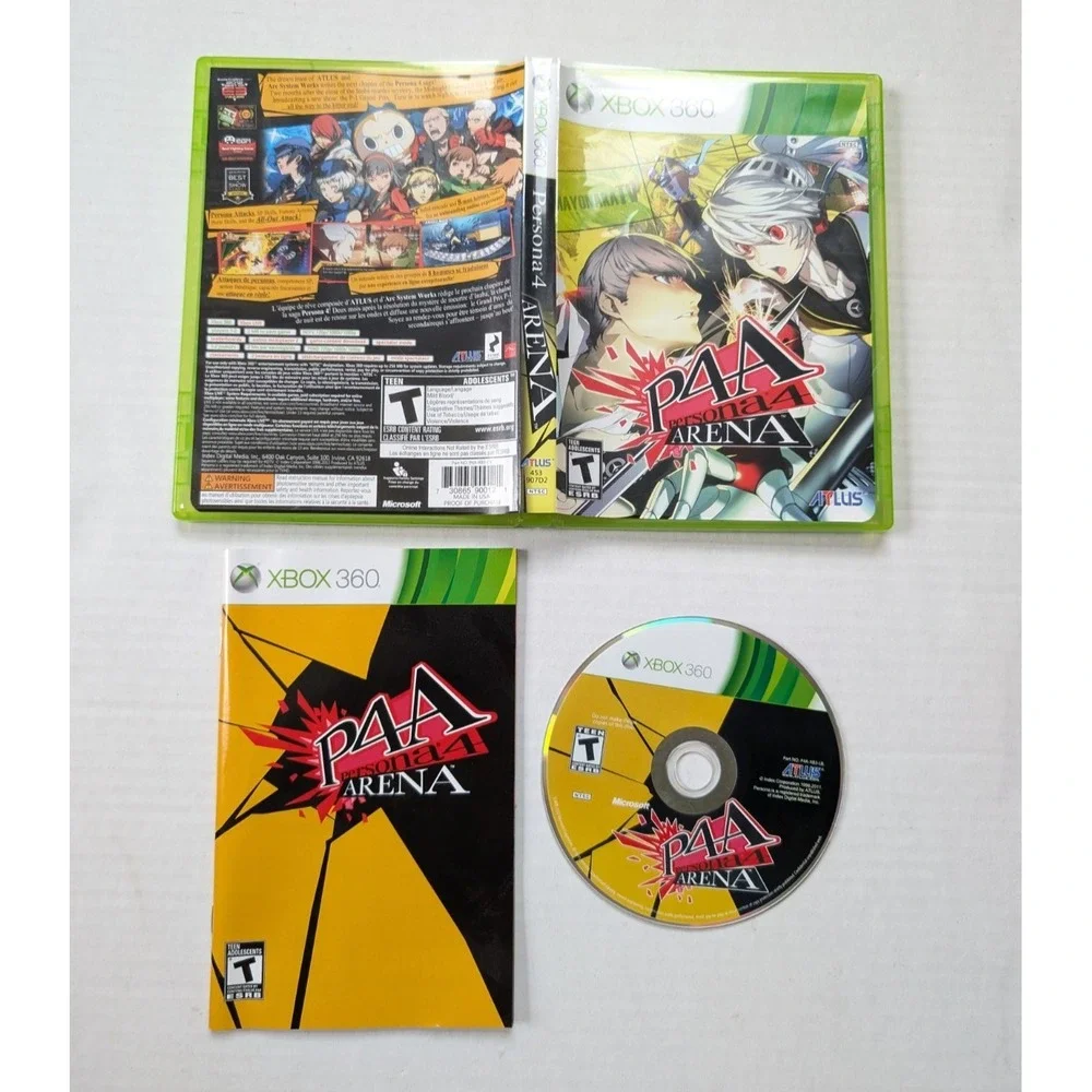 Persona 4 Arena Complete Microsoft Xbox 360 CIB 2012 Tested Atlus